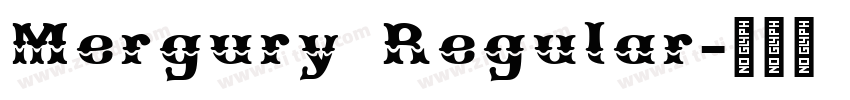 Mergury Regular字体转换